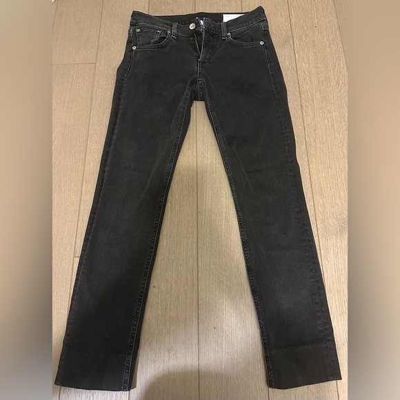 Rag & Bone Jeans Midrise Dre Capri Dark Gray Size 24 - Picture 3 of 7